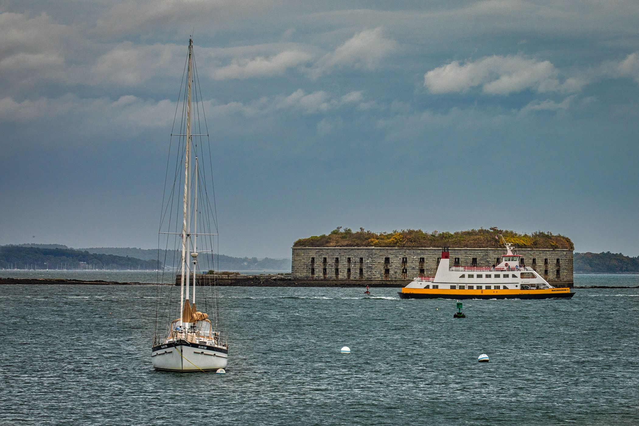 Fort Gorges, Portland, Maine, USA