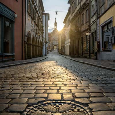 Karolinenstrasse in Bamberg, Germany