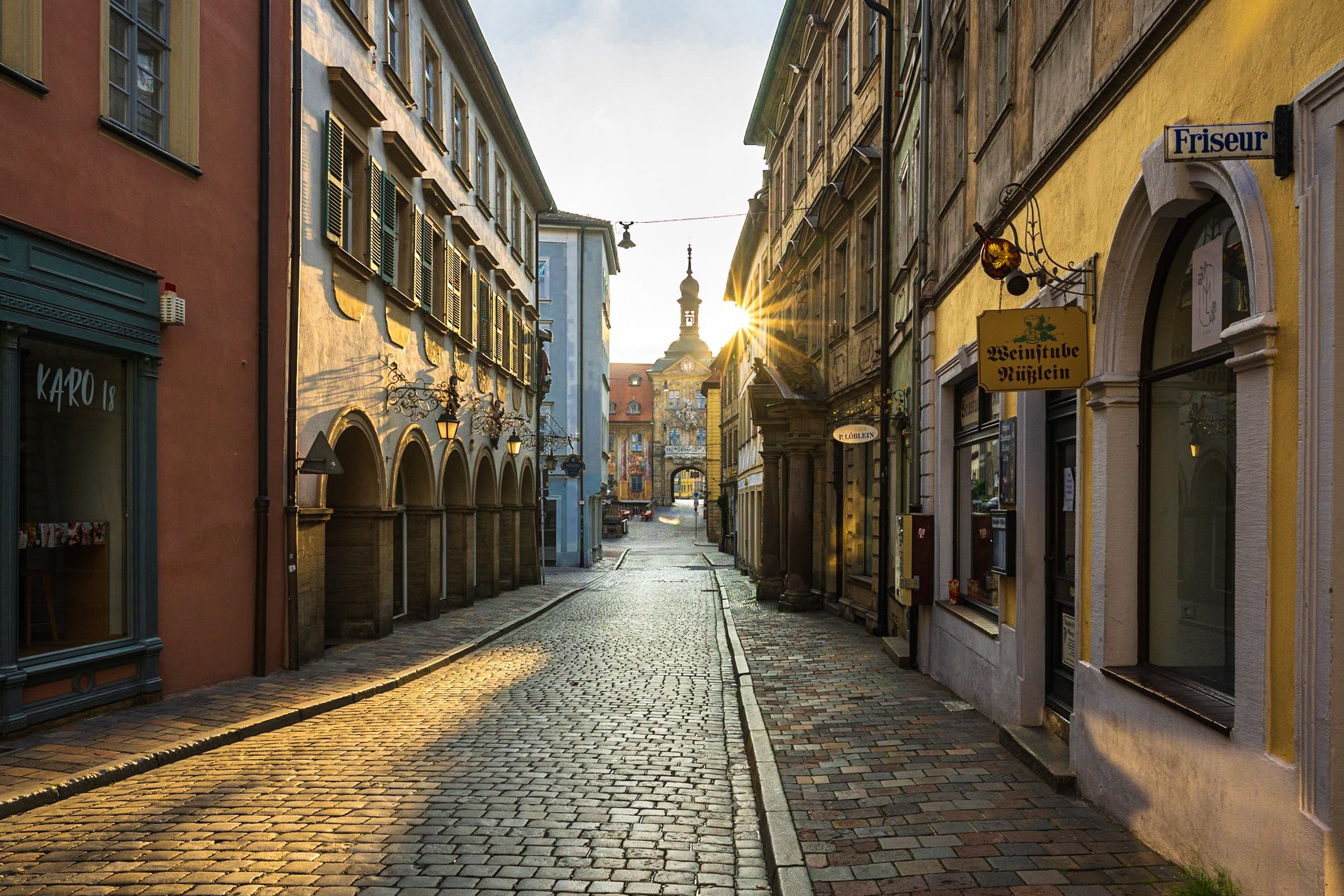 Karolinenstrasse in Bamberg, Germany