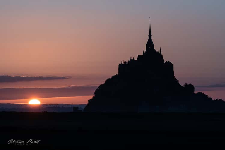 Mont Saint Michel at sunrise