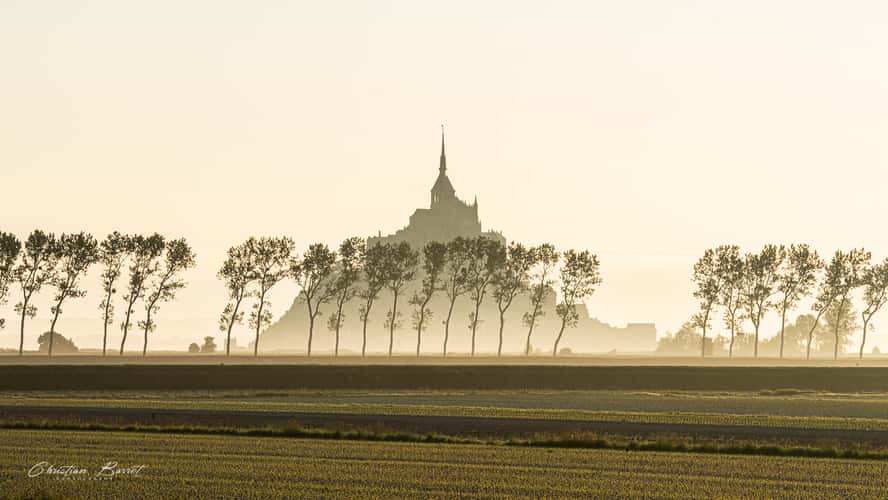 Mont Saint Michel at sunrise