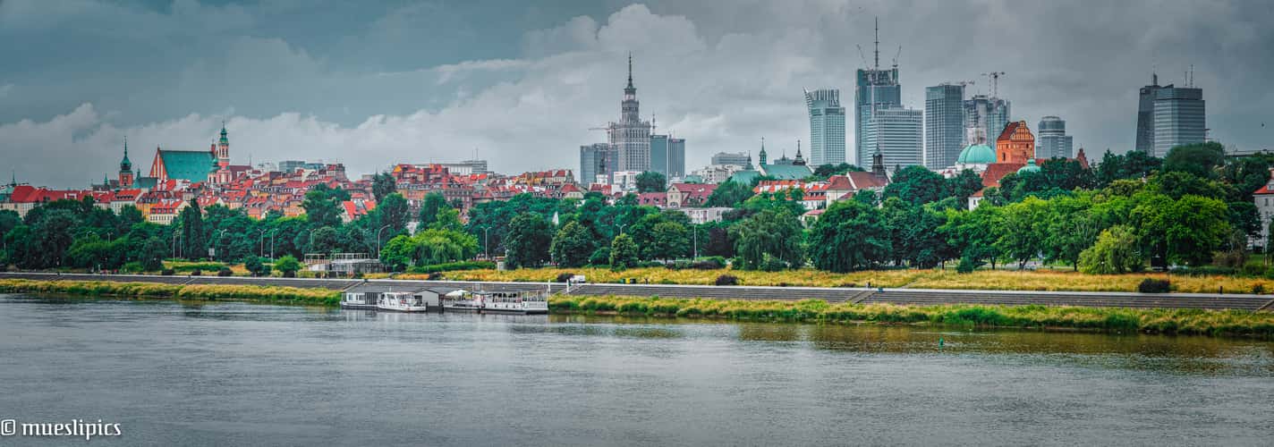 Panorama view from Most Gdanski