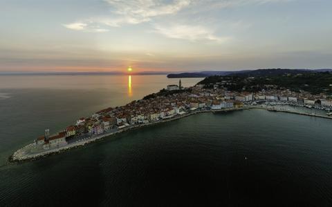 Piran aerial photo