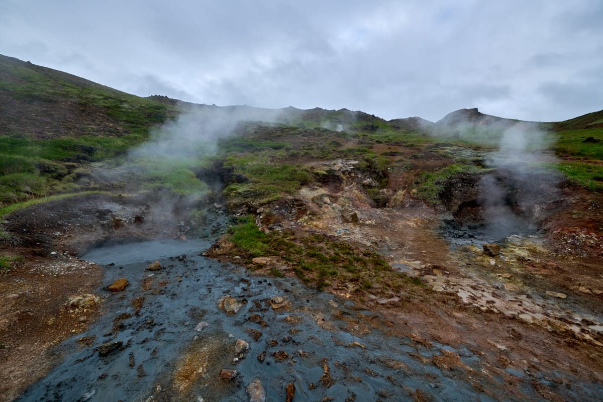 Reykjadalur Hot Spring Thermal River, Iceland