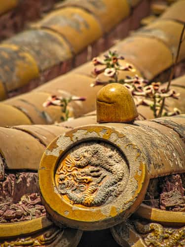 Roof tiles, Forbidden City, Tiananmen, Beijing