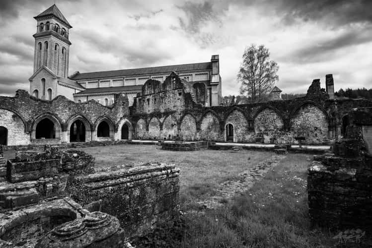 Ruins of the old Orval Abbey