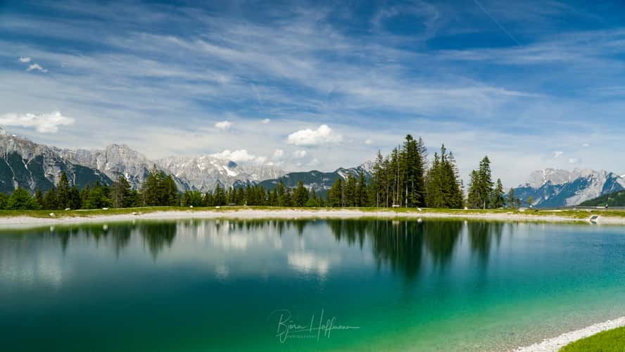 Speicherteich Gschwandtkopf, Seefeld, Tirol