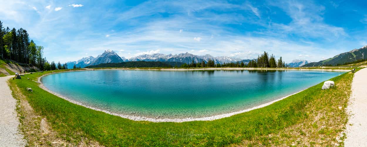 Speicherteich Gschwandtkopf, Seefeld, Tirol