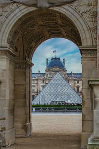 The Louvre through Arch, Paris