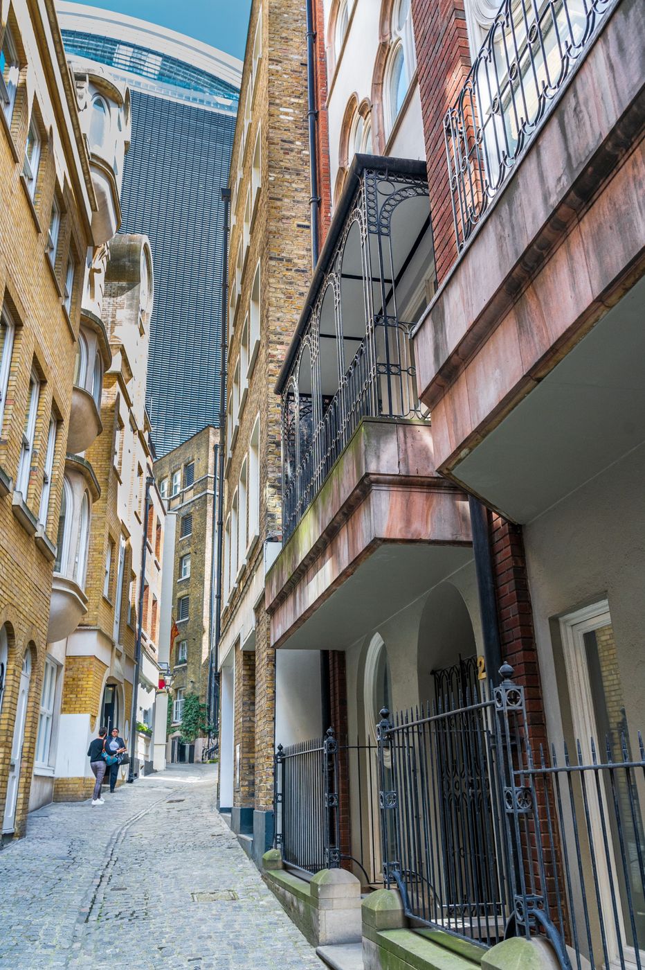 The Shard and 20 Fenchurch Street from Lovat lane, United Kingdom