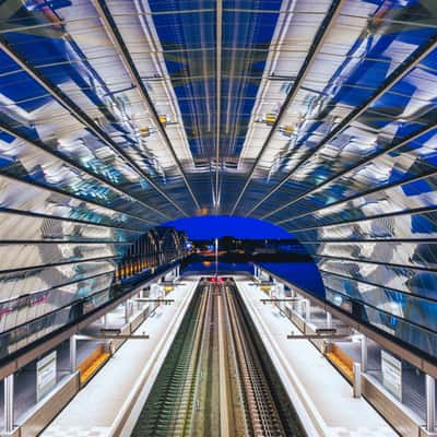 U4 Station Elbbridge, Hamburg, Germany