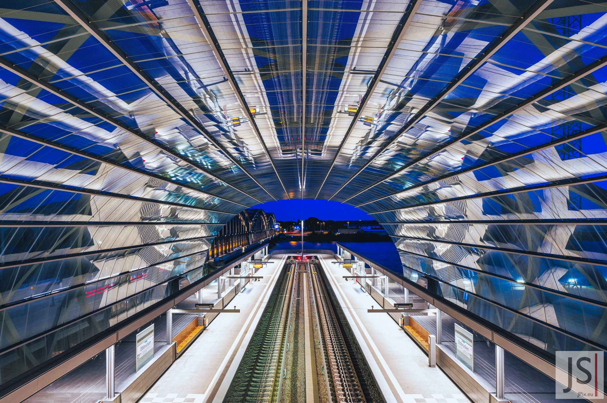 U4 Station Elbbridge, Hamburg, Germany