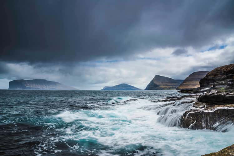 Vidaredi harbour view towards Hattarvik