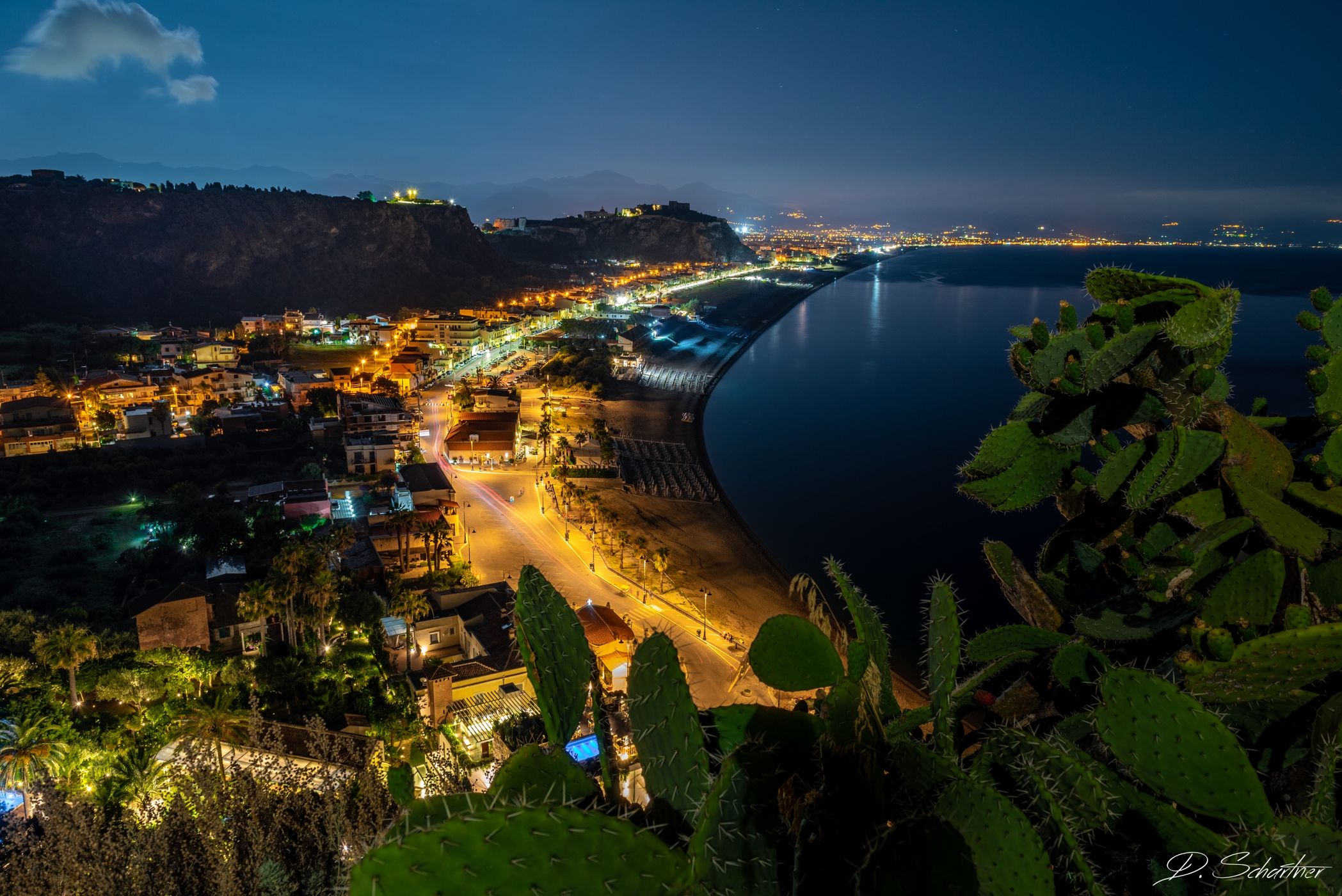 View on Baia del Tono Beach, Italy