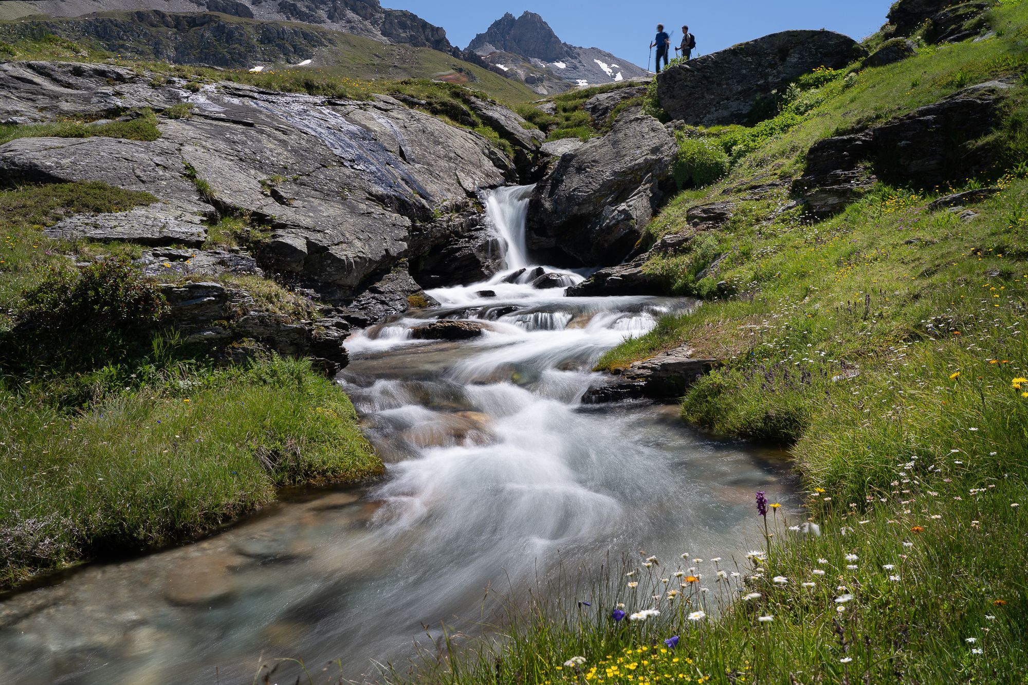 Alpine walk in Réchy, Switzerland