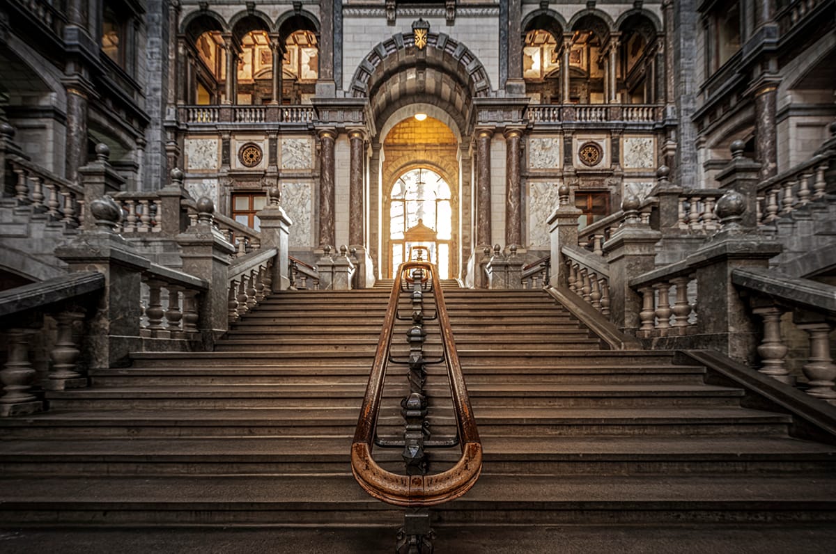 Entrance hall from the Central Station of Antwerp, Belgium
