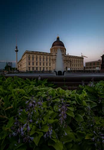 Berlin Palace and TV Tower view