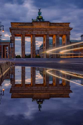 Brandenburg Gate from behind, Berlin