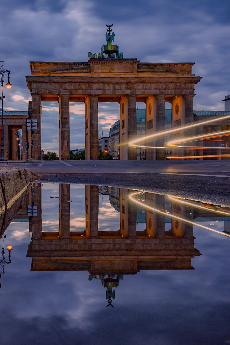 Brandenburg Gate from behind, Berlin, Germany
