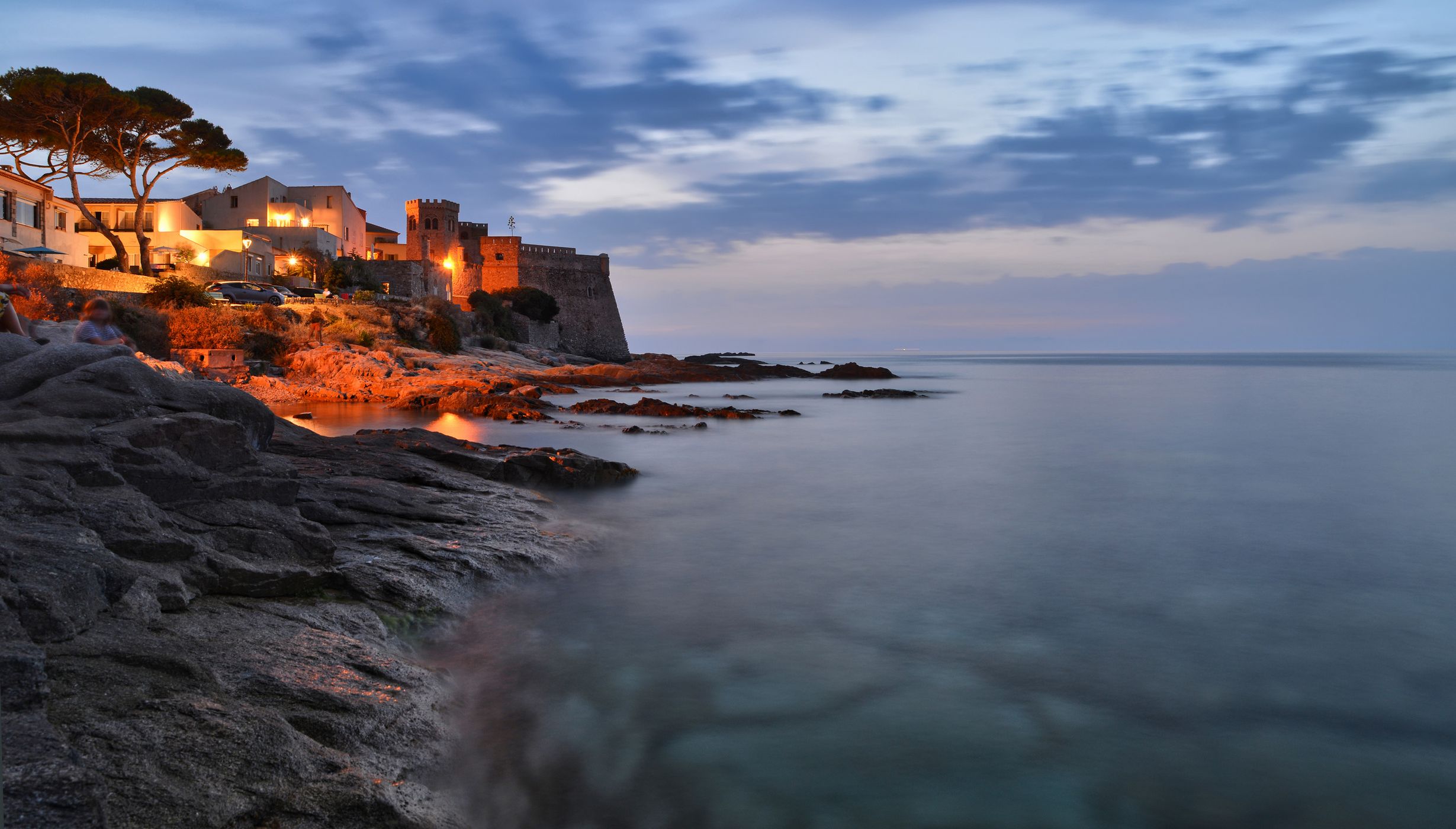 castle view at algajola, France