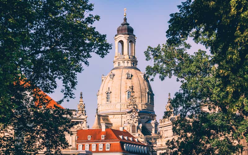 Domes at blue hour, Dresden