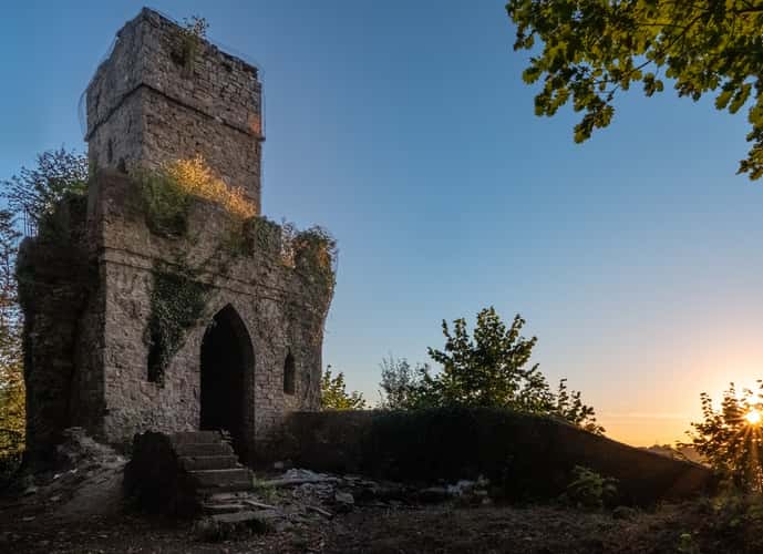 Fake ruins of Château de Mazures
