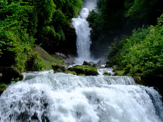 The Giessbach Waterfalls