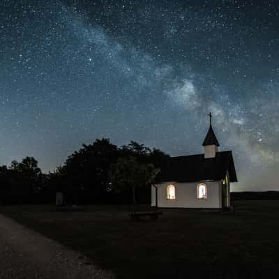 Milky Way over the Kottenborn Chapel, Germany