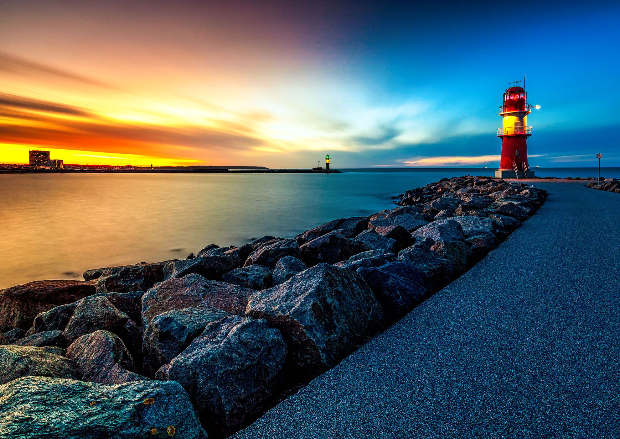 Mole of Warnemünde, Germany
