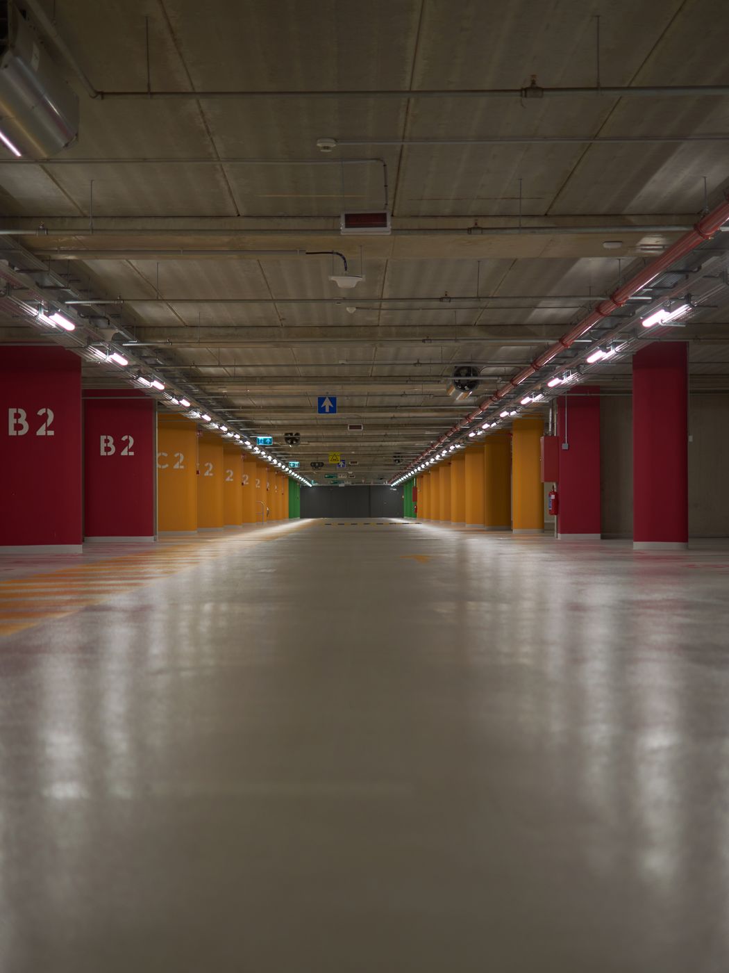 Parking Garage from Inside, Budapest, Hungary