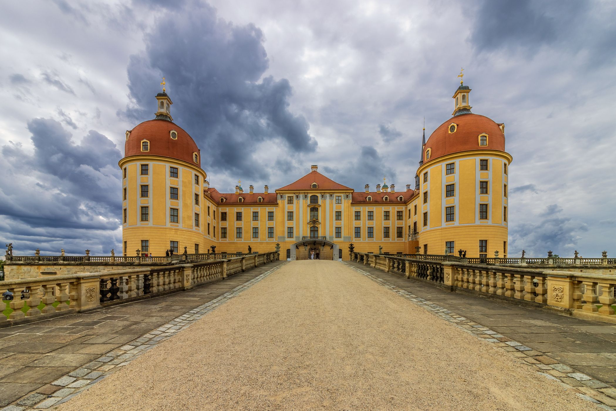 Moritzburg Castle from the Entrance Bridge, Germany