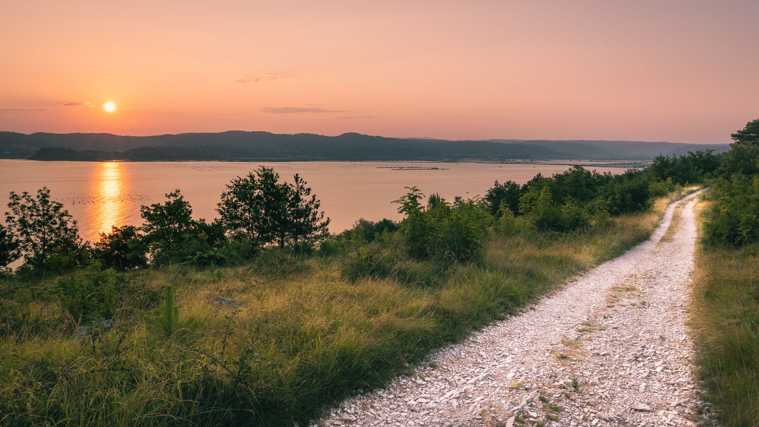 Sunrise over Piran bay, Croatia
