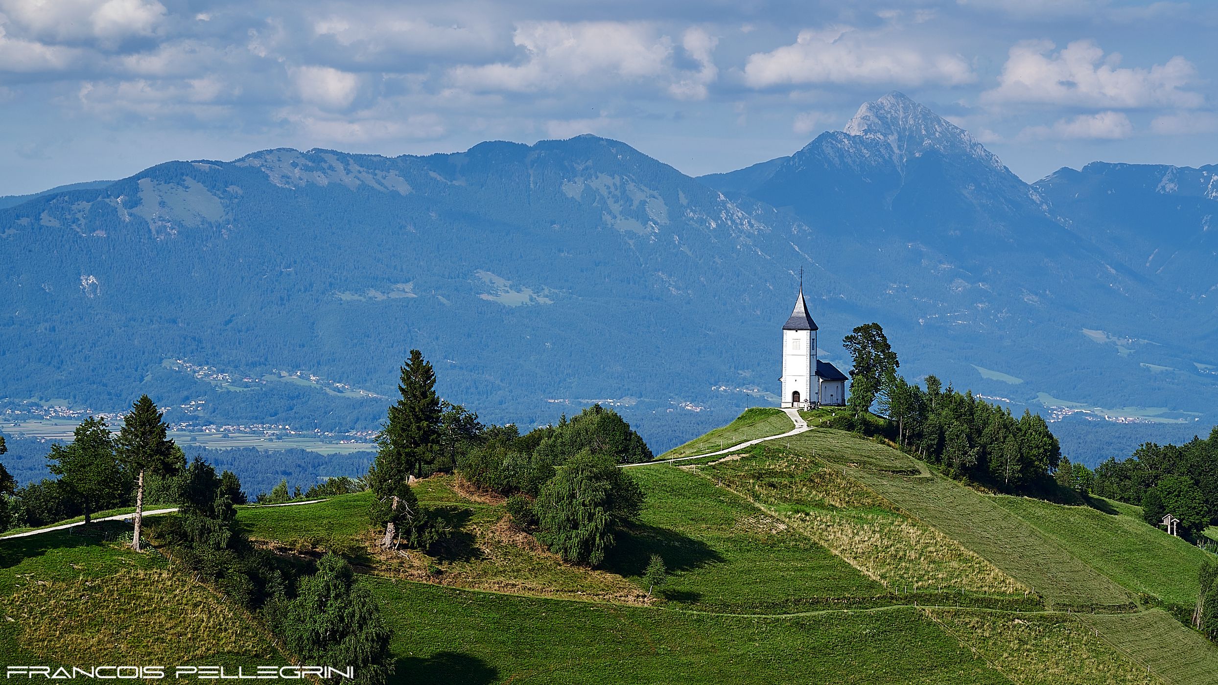 The Church of St. Primoz, Jamnik, Slovenia