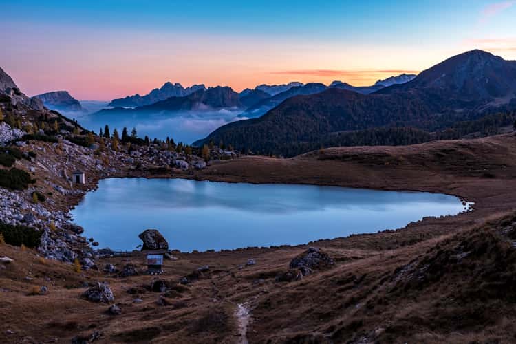 Valparola Pass by night