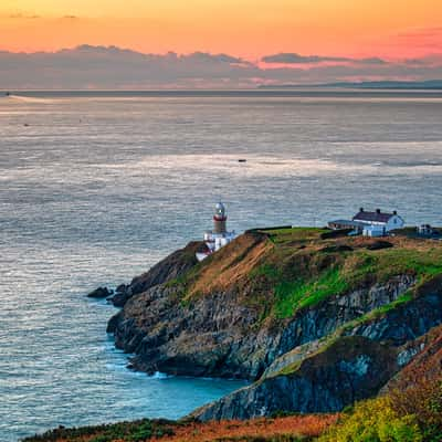 View at the Baily Lighthouse, Ireland