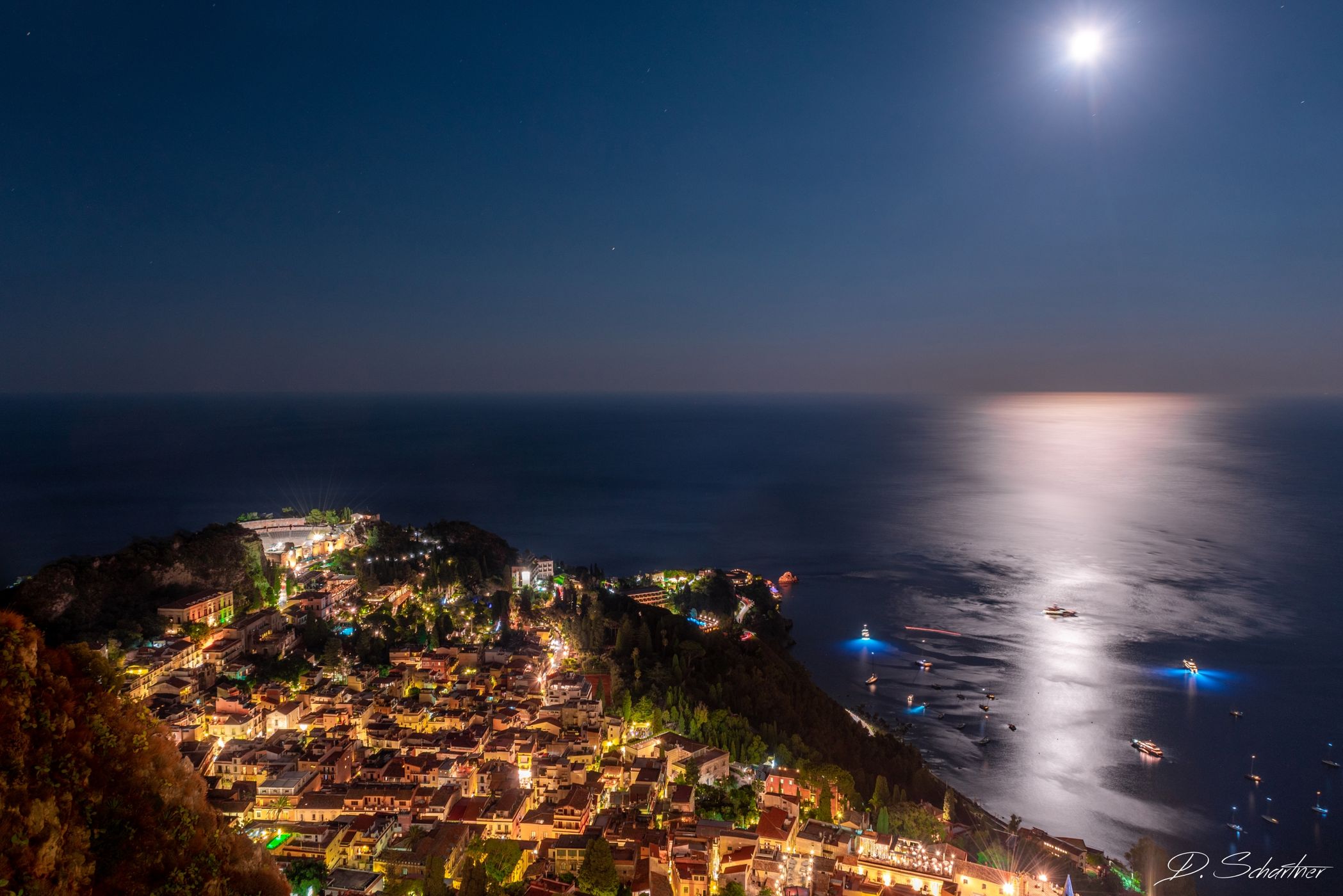 View on Taormina, Italy