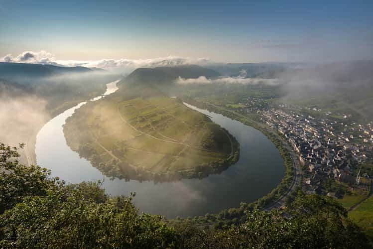 View of the Moselle loop near Bremm