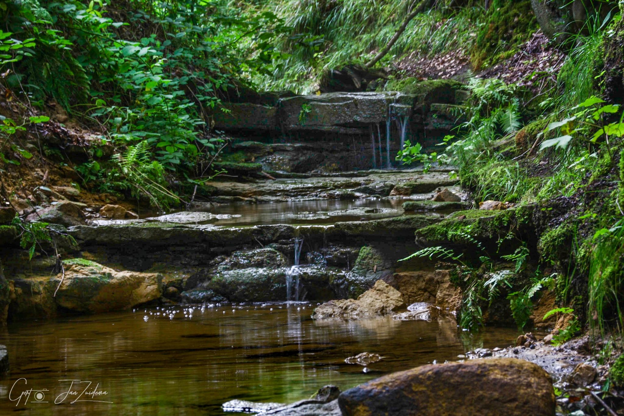 waterfall in the Roitsbach, Luxembourg