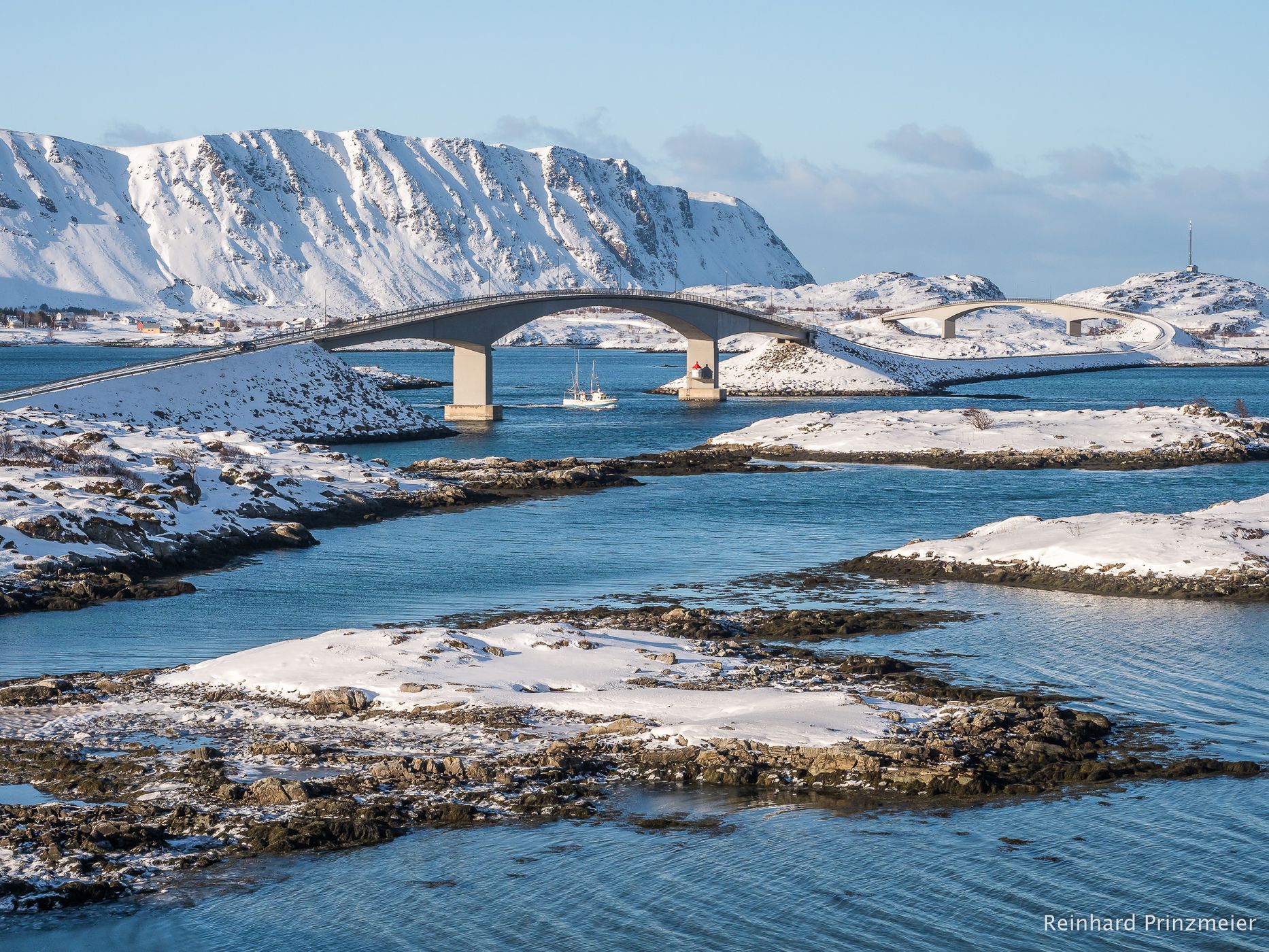 Bridges to Fredvang, Norway