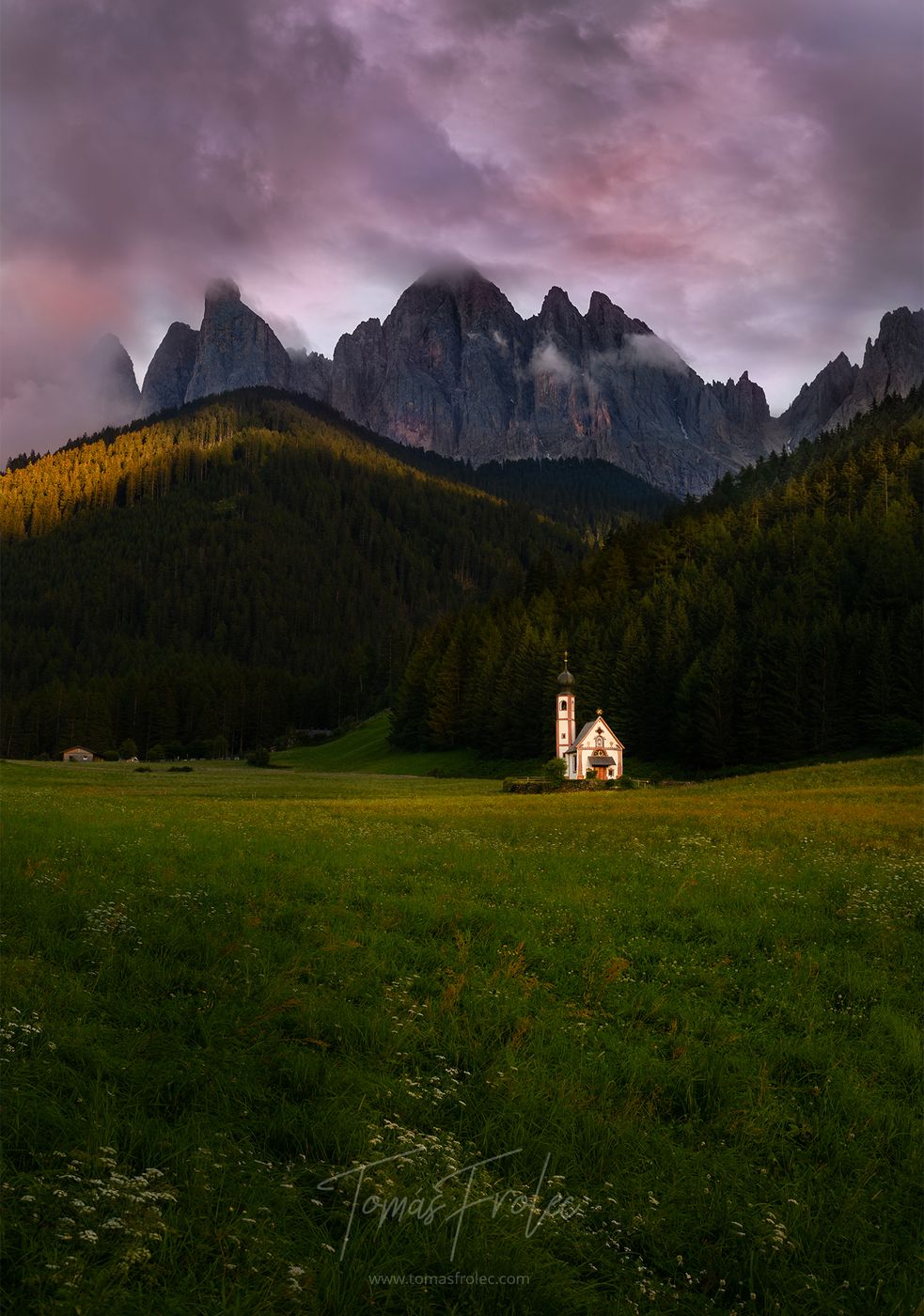 The Church of St. Johann in Ranui, Italy