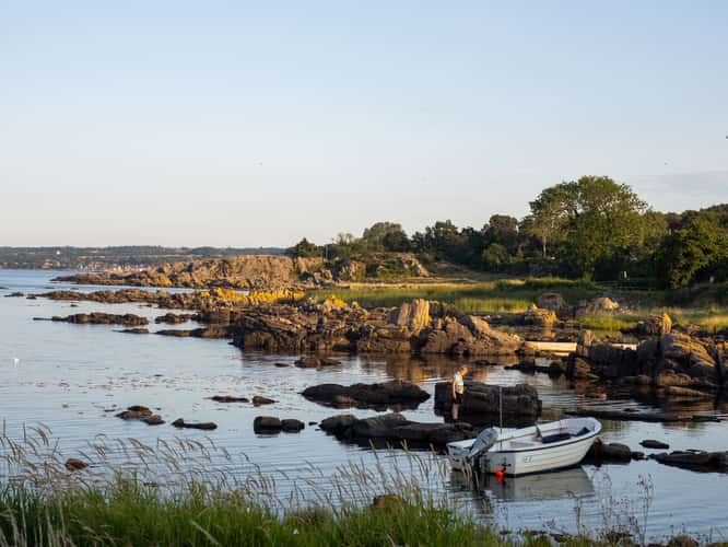 Coast in Allinge, Bornholm