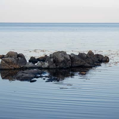 Coast in Allinge, Bornholm, Denmark