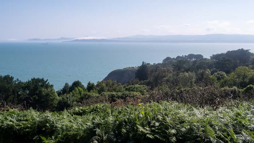 Dublin from Howth peninsula