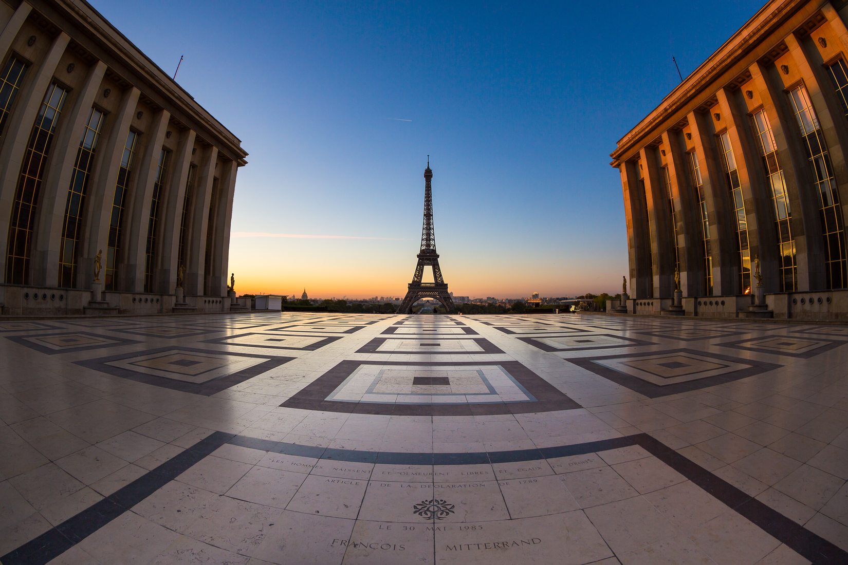 Eiffel Tower from Trocadero, Paris, France