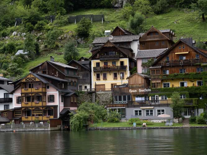 Hallstatt from shuttle boat