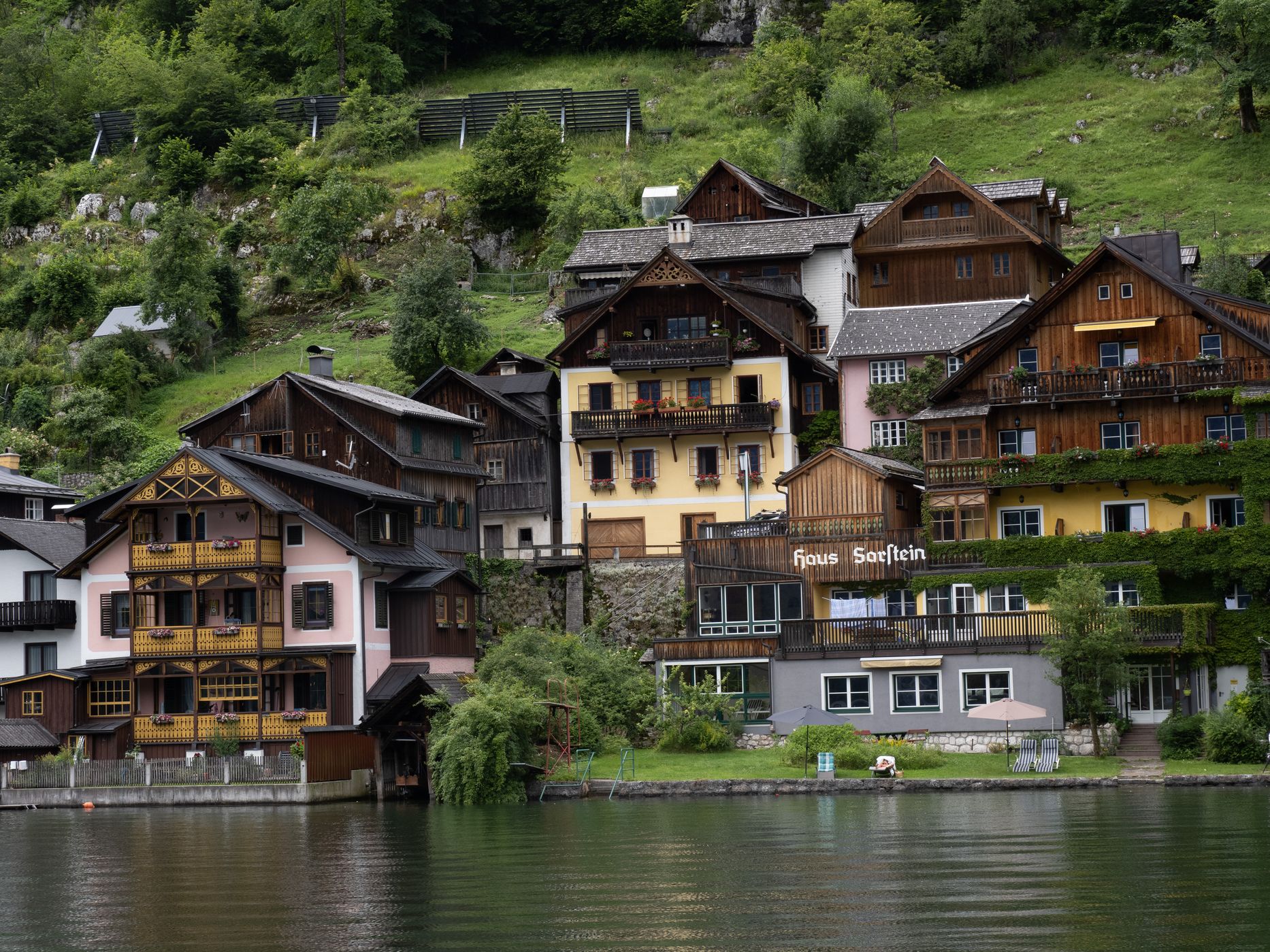 Hallstatt from shuttle boat, Austria