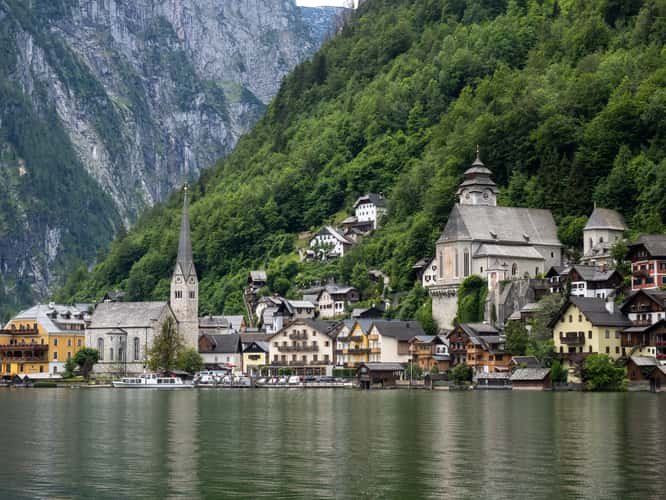 Hallstatt from shuttle boat