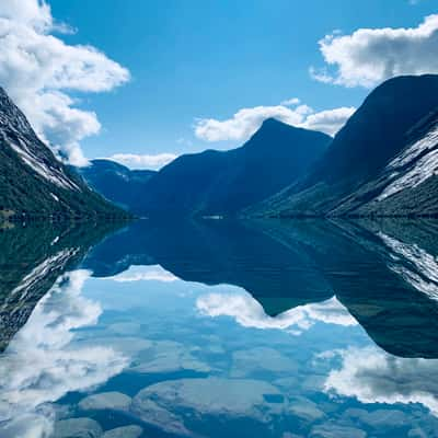 Kjosnesford lake, Norway