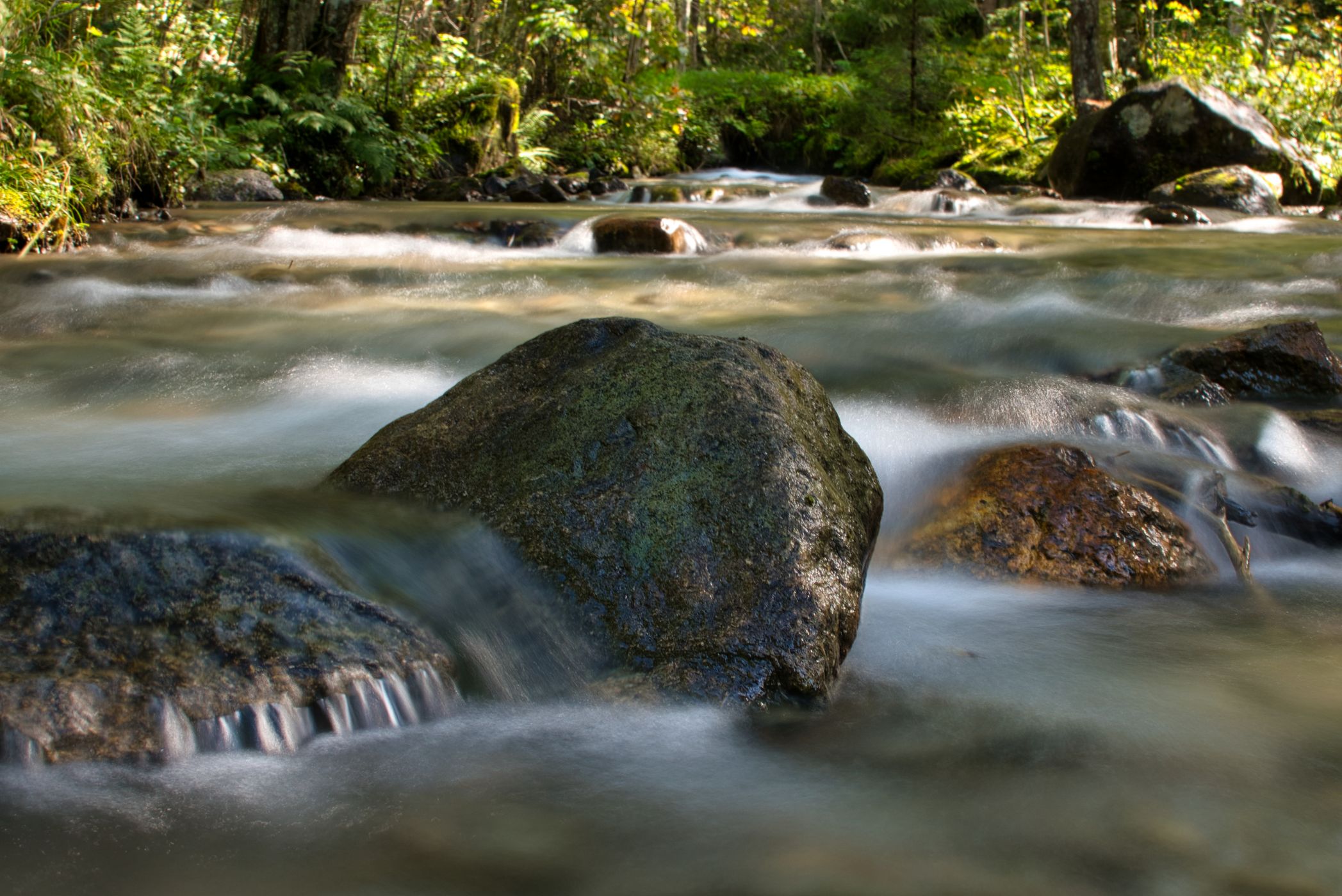 little stream in Grindelwald Grund, Switzerland