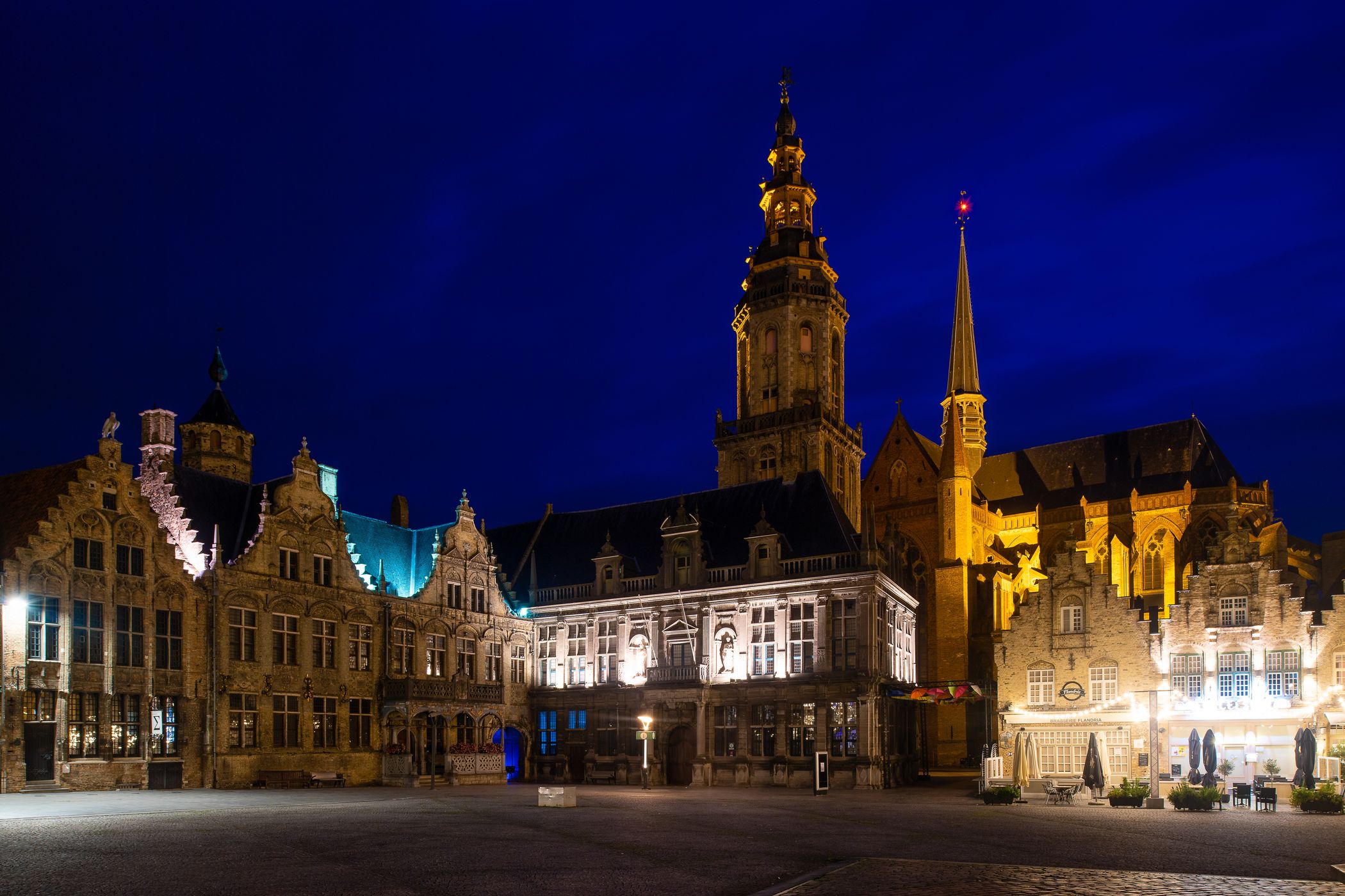 Market of Veurne, Belgium